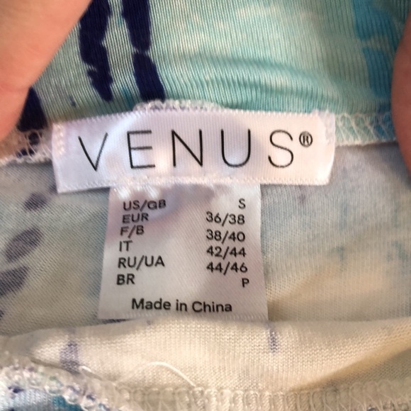 VENUS Blue and Purple Wide Leg Pants - Picture 3 of 7